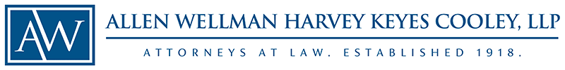 AW | Allen Wellman Harvey Keyes Cooley, LLP | Attorneys At Law. Established 1918.